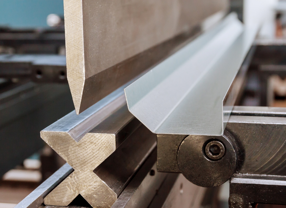 Metal Folding process in sheet metal fabrication.