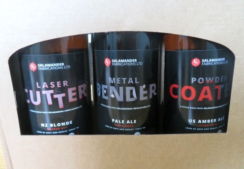 branded beer bottles for salamander clients