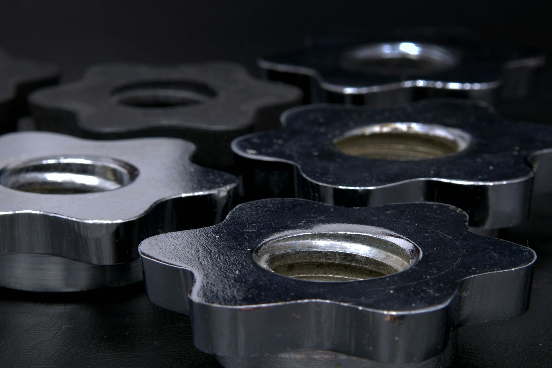 group of steel cogs